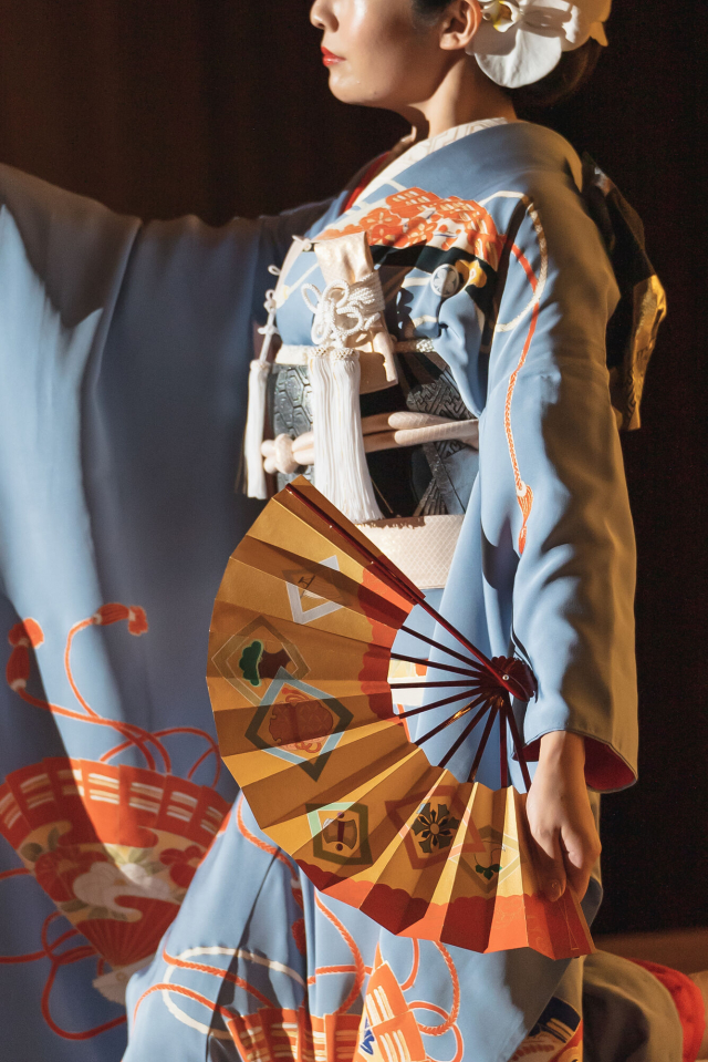 名古屋観光ホテル挙式にて紋服、色打掛、引き振袖レンタル