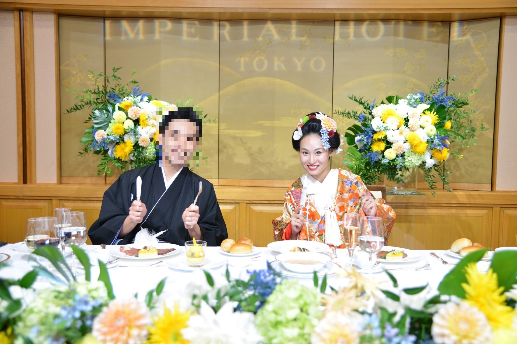 帝国ホテル 東京、名古屋観光ホテル挙式にて紋服、白無垢、色打掛レンタル